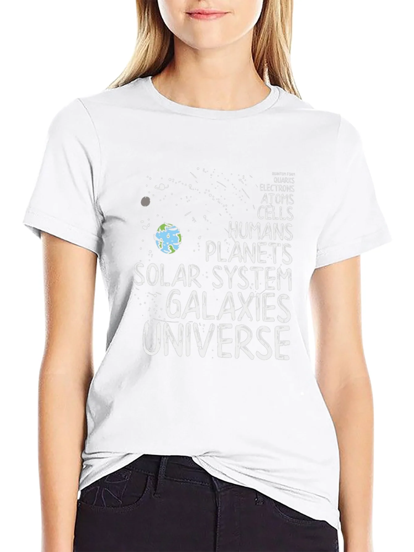 Science Evolution T-Shirt - Universe Galaxies Solar System