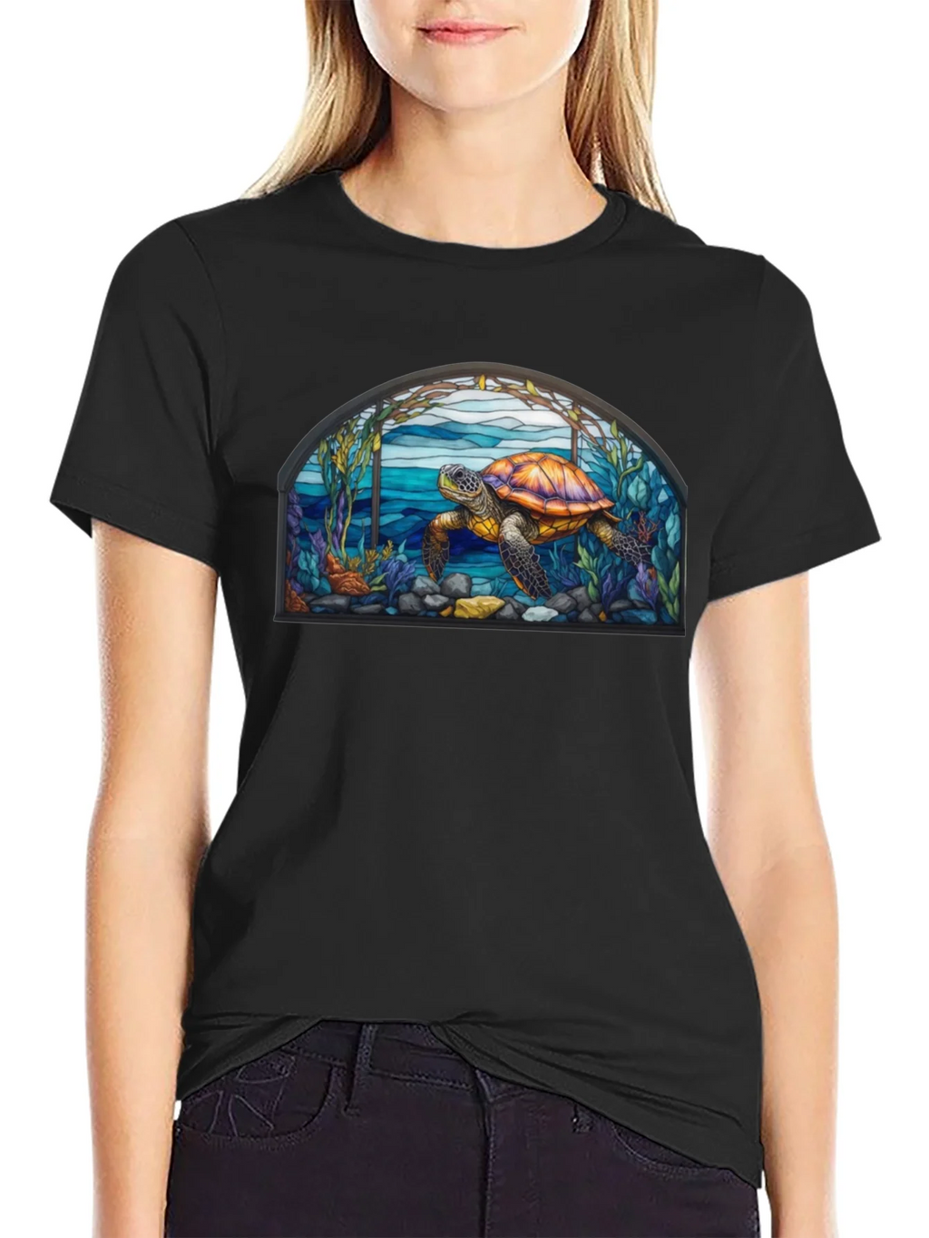Turtle Stained Glass T-Shirt