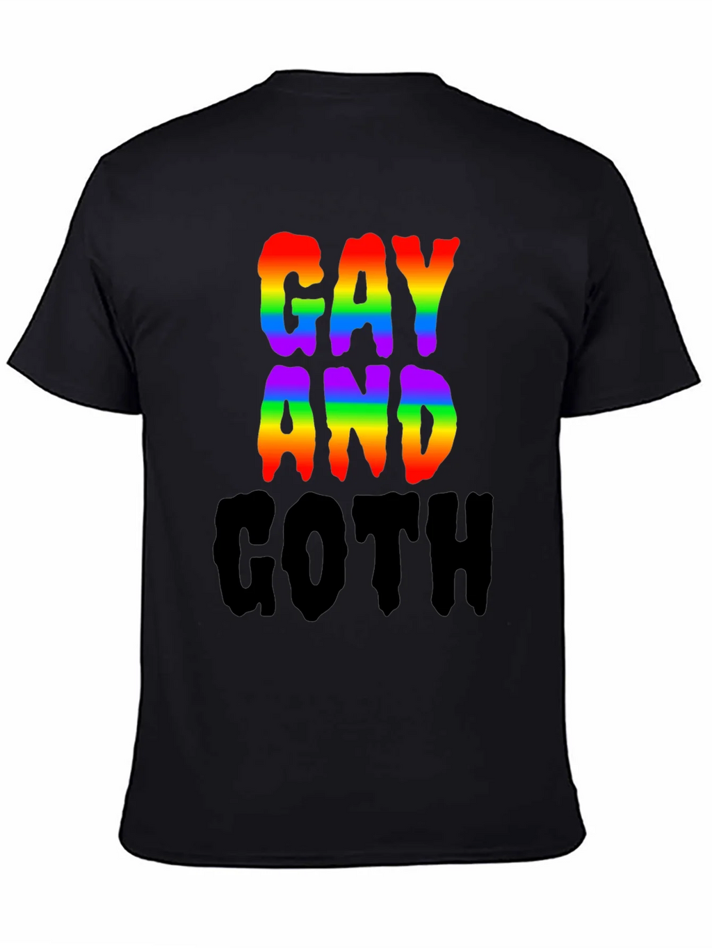 Gay and Goth Rainbow T-Shirt