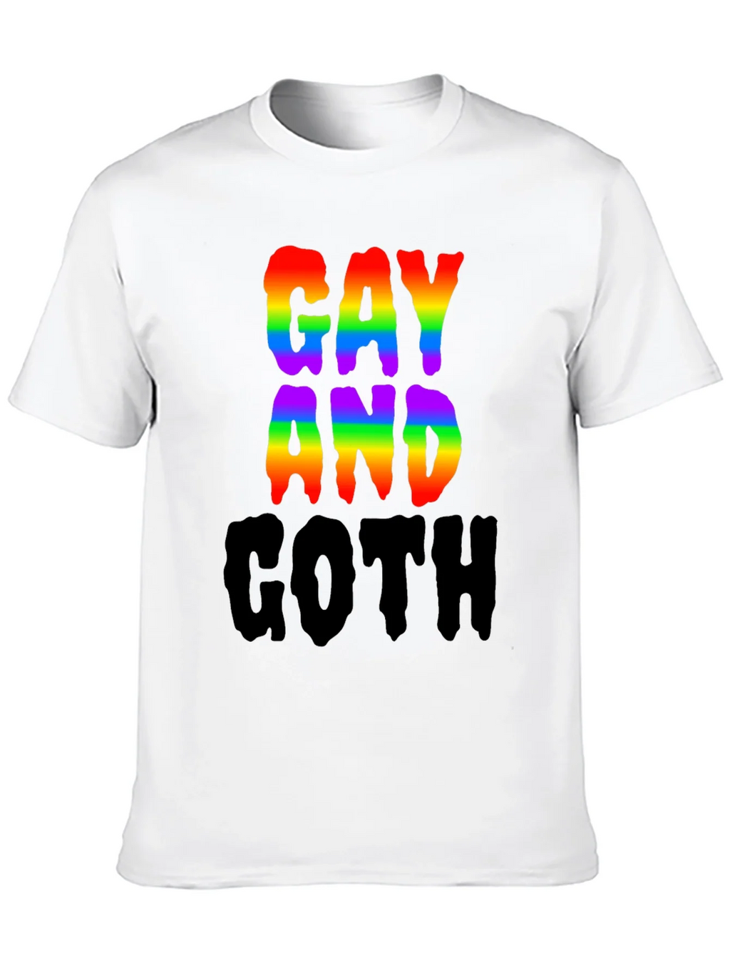 Gay and Goth Rainbow T-Shirt
