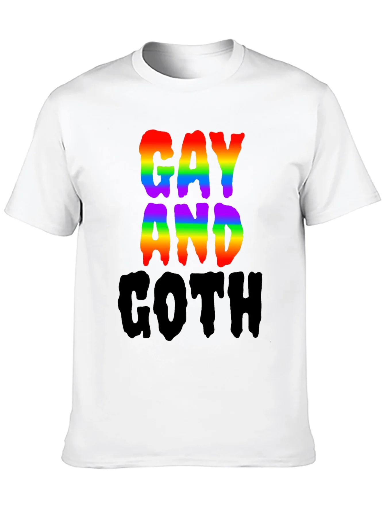 Gay and Goth Rainbow T-Shirt