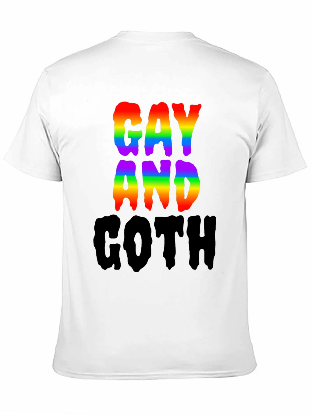Gay and Goth Rainbow T-Shirt