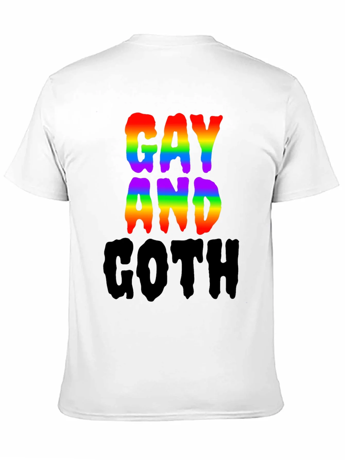 Gay and Goth Rainbow T-Shirt