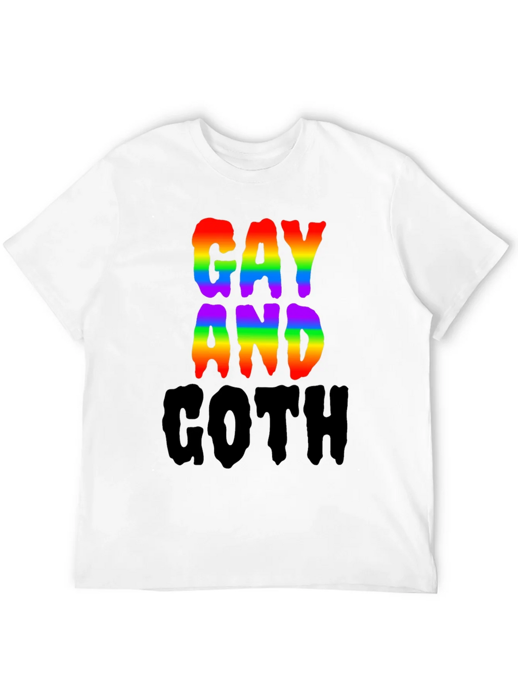 Gay and Goth Rainbow T-Shirt