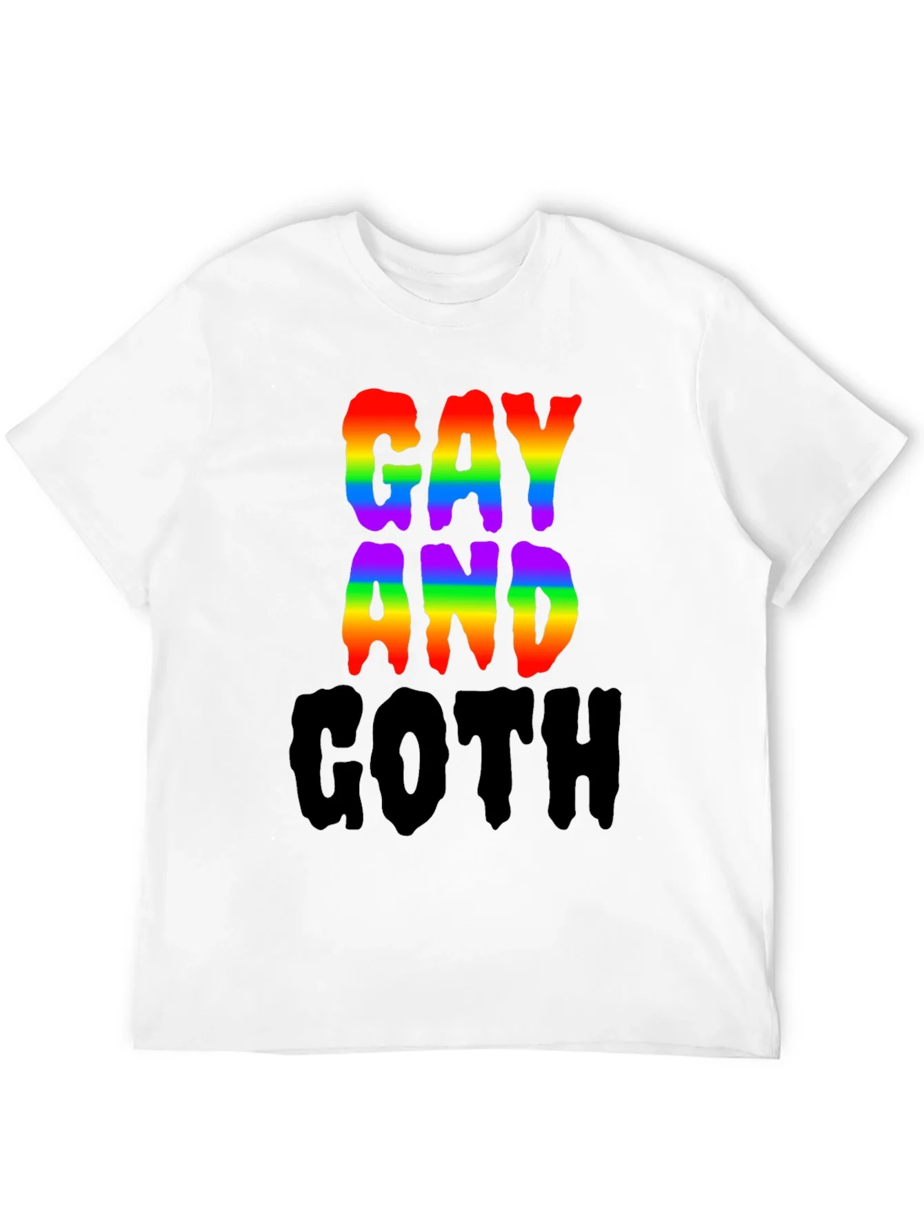 Gay and Goth Rainbow T-Shirt