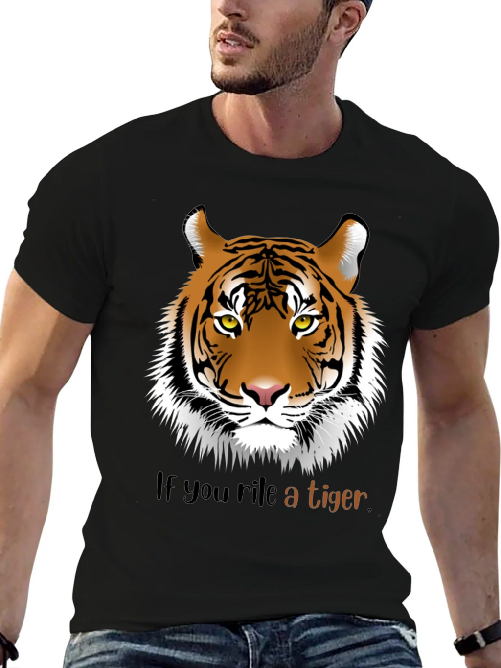 Rile a Tiger Graphic T-Shirt