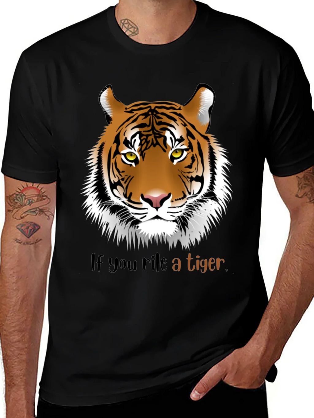 Rile a Tiger Graphic T-Shirt