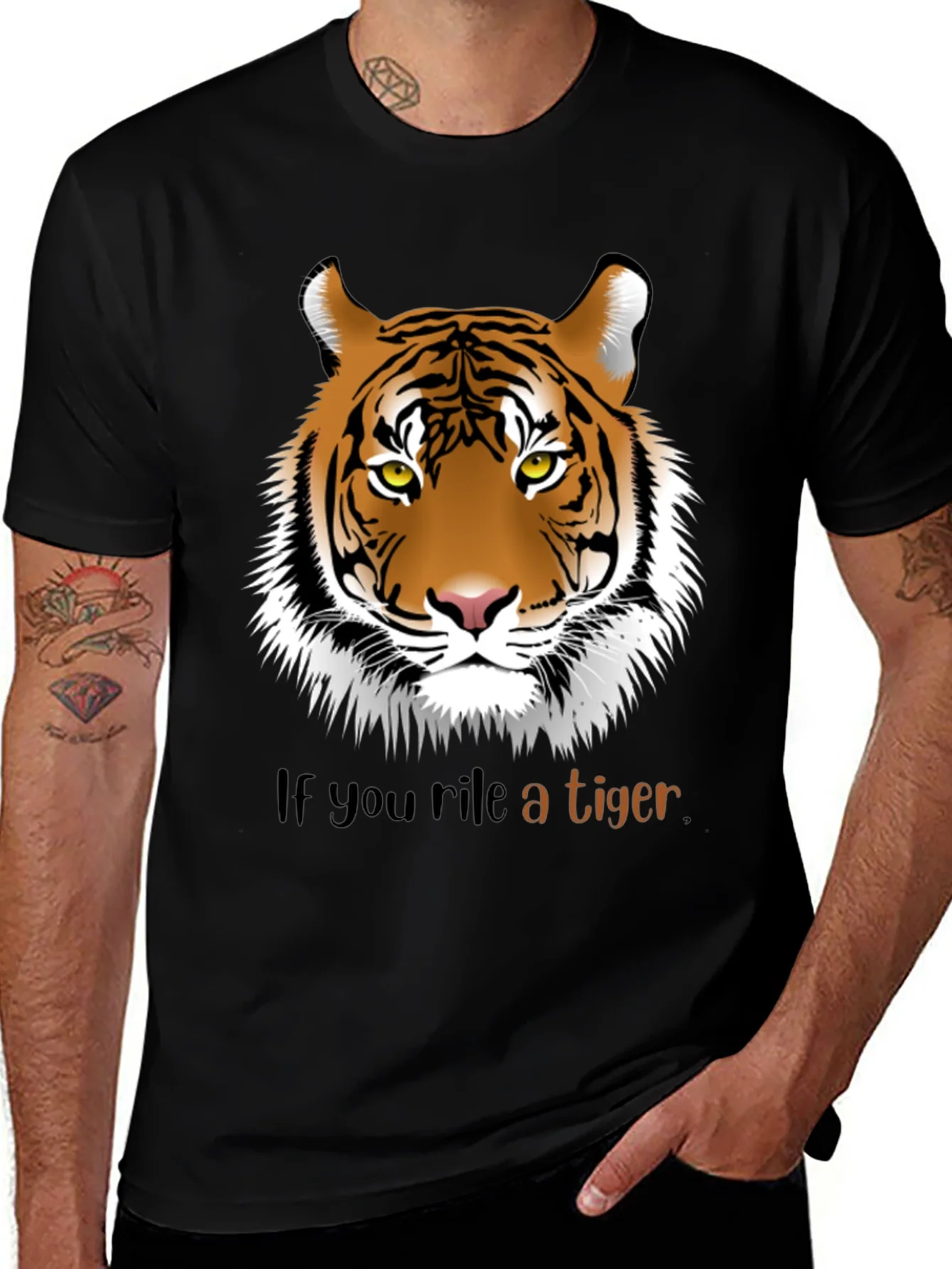 Rile a Tiger Graphic T-Shirt