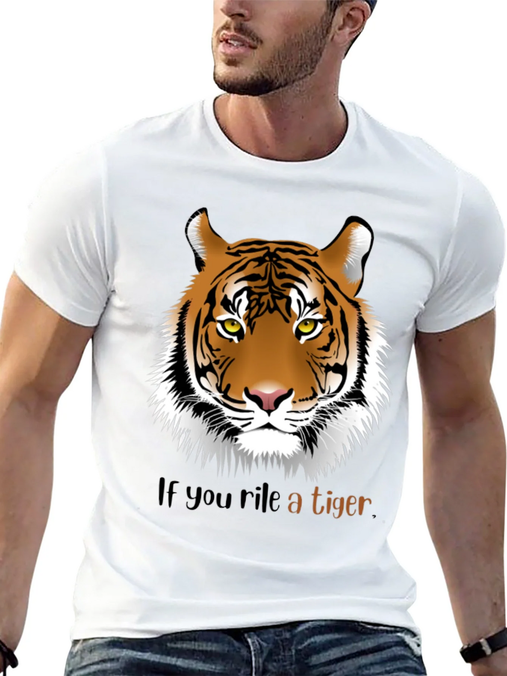 Rile a Tiger Graphic T-Shirt