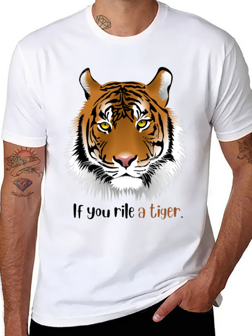 Rile a Tiger Graphic T-Shirt
