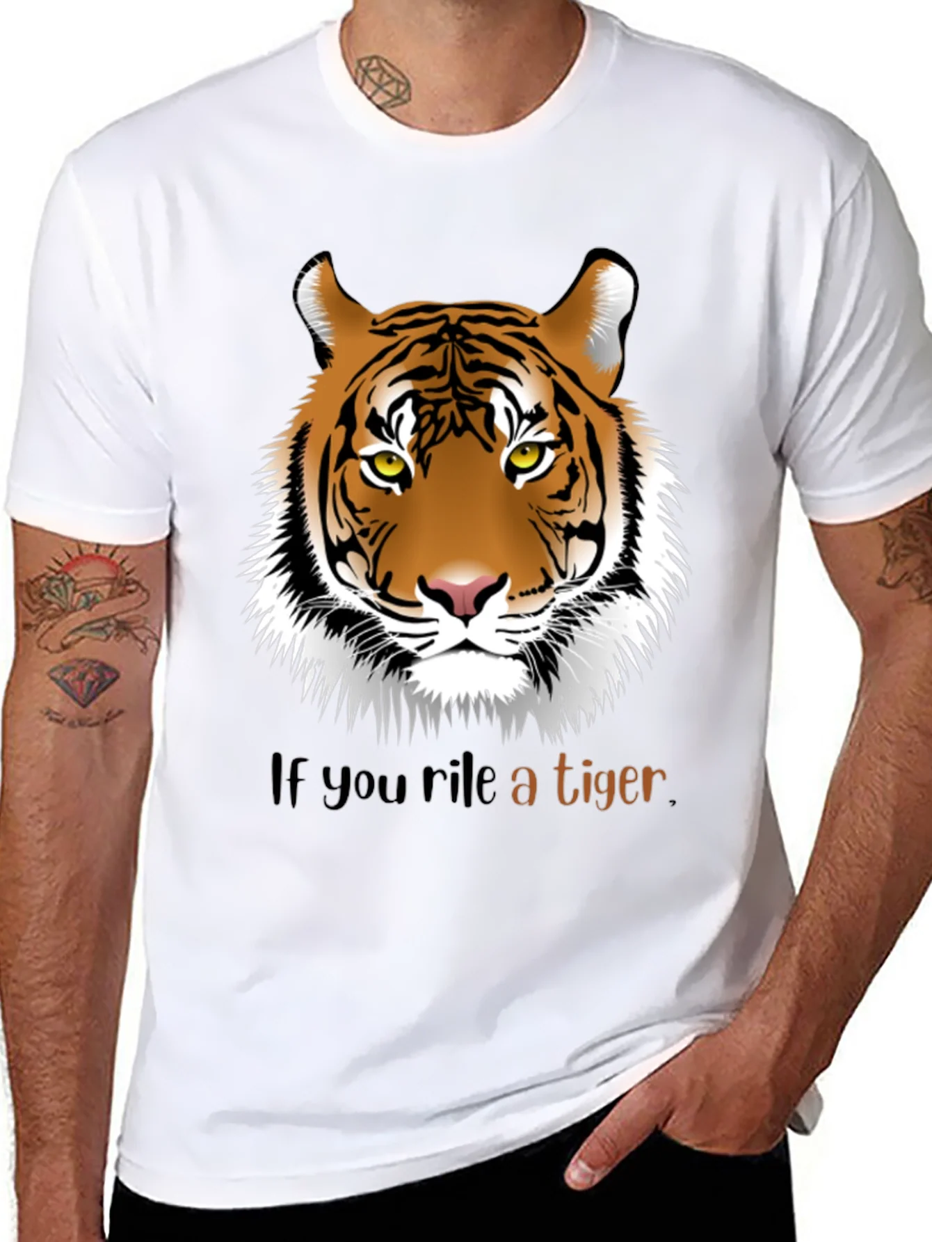 Rile a Tiger Graphic T-Shirt