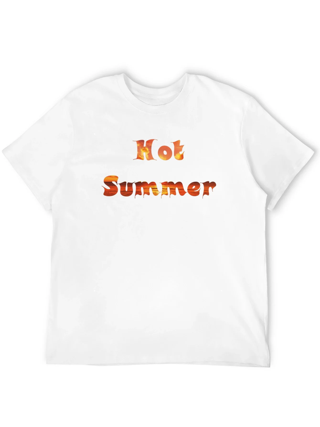 Hot Summer Graphic Tee - Trendy Casual Wear