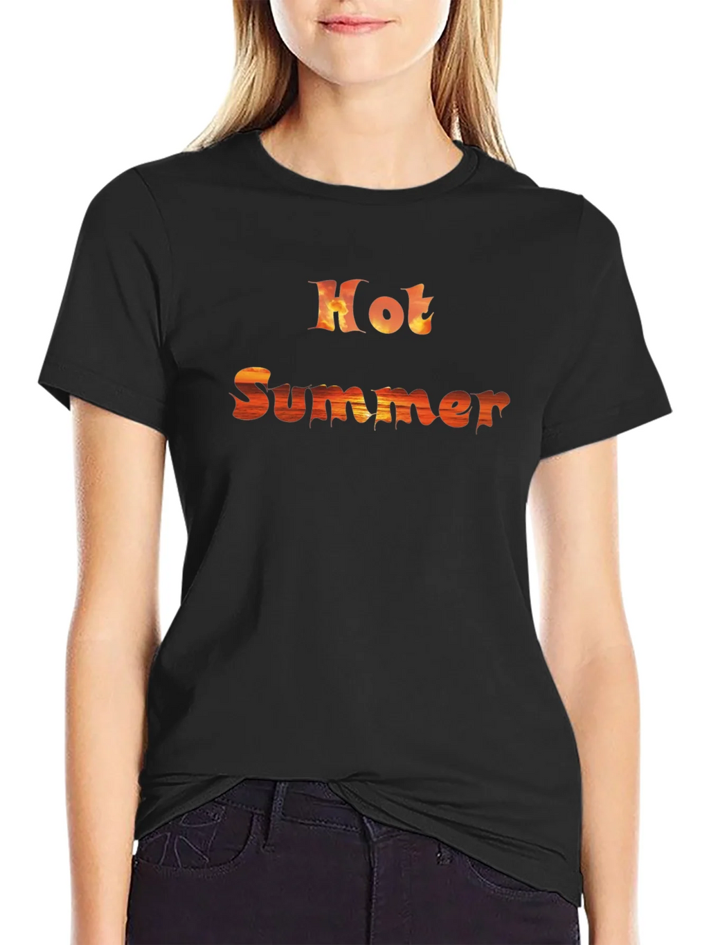 Hot Summer Graphic Tee - Trendy Casual Wear