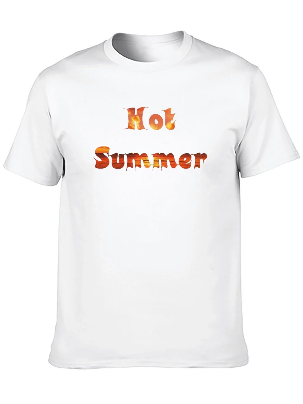 Hot Summer Graphic Tee - Trendy Casual Wear
