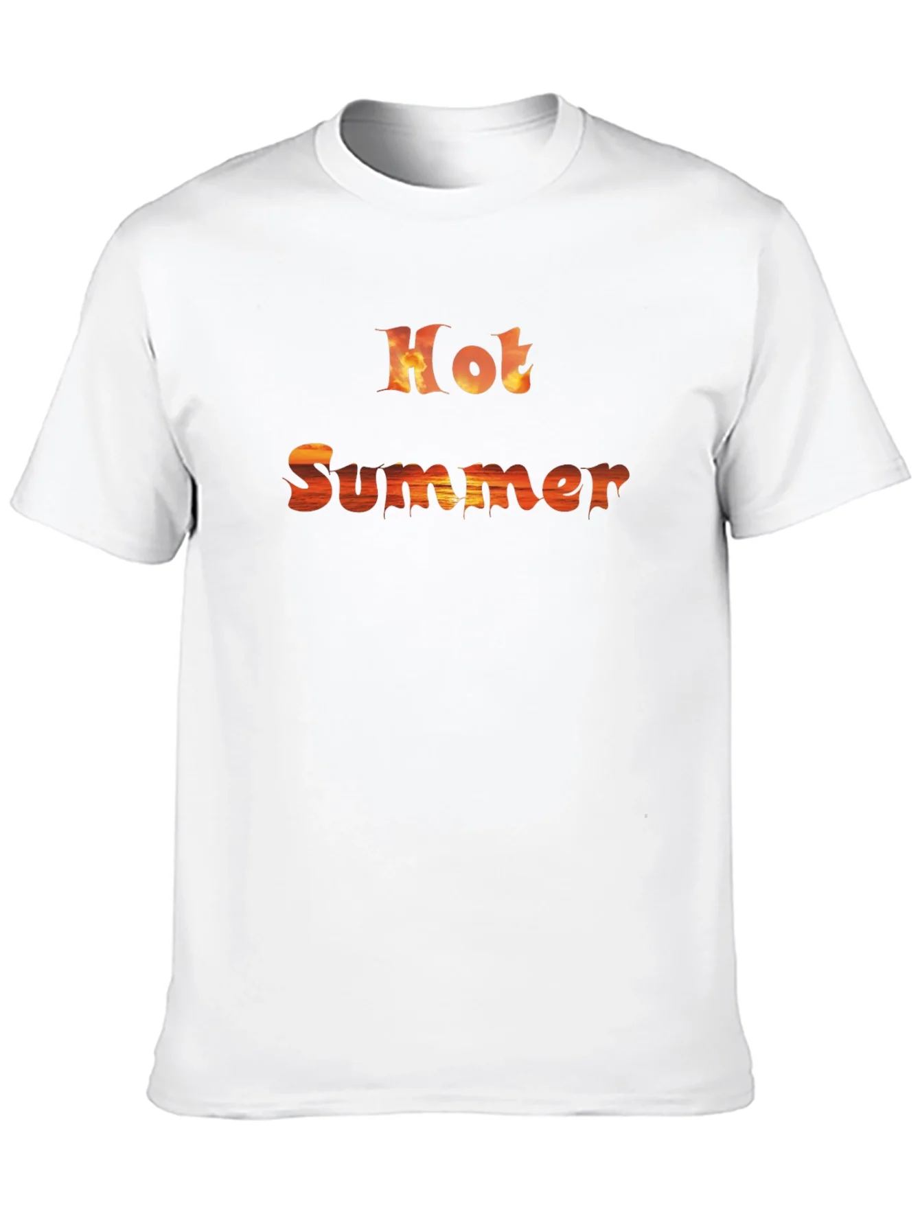 Hot Summer Graphic Tee - Trendy Casual Wear