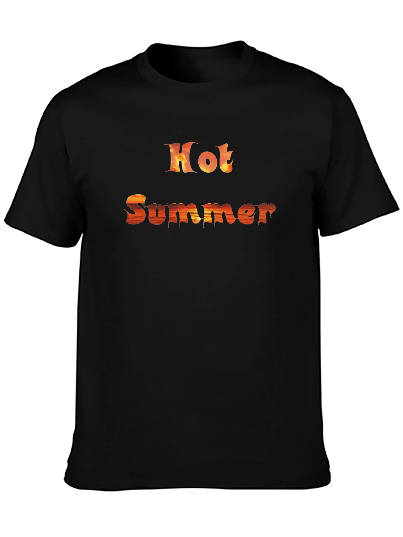 Hot Summer Graphic Tee - Trendy Casual Wear