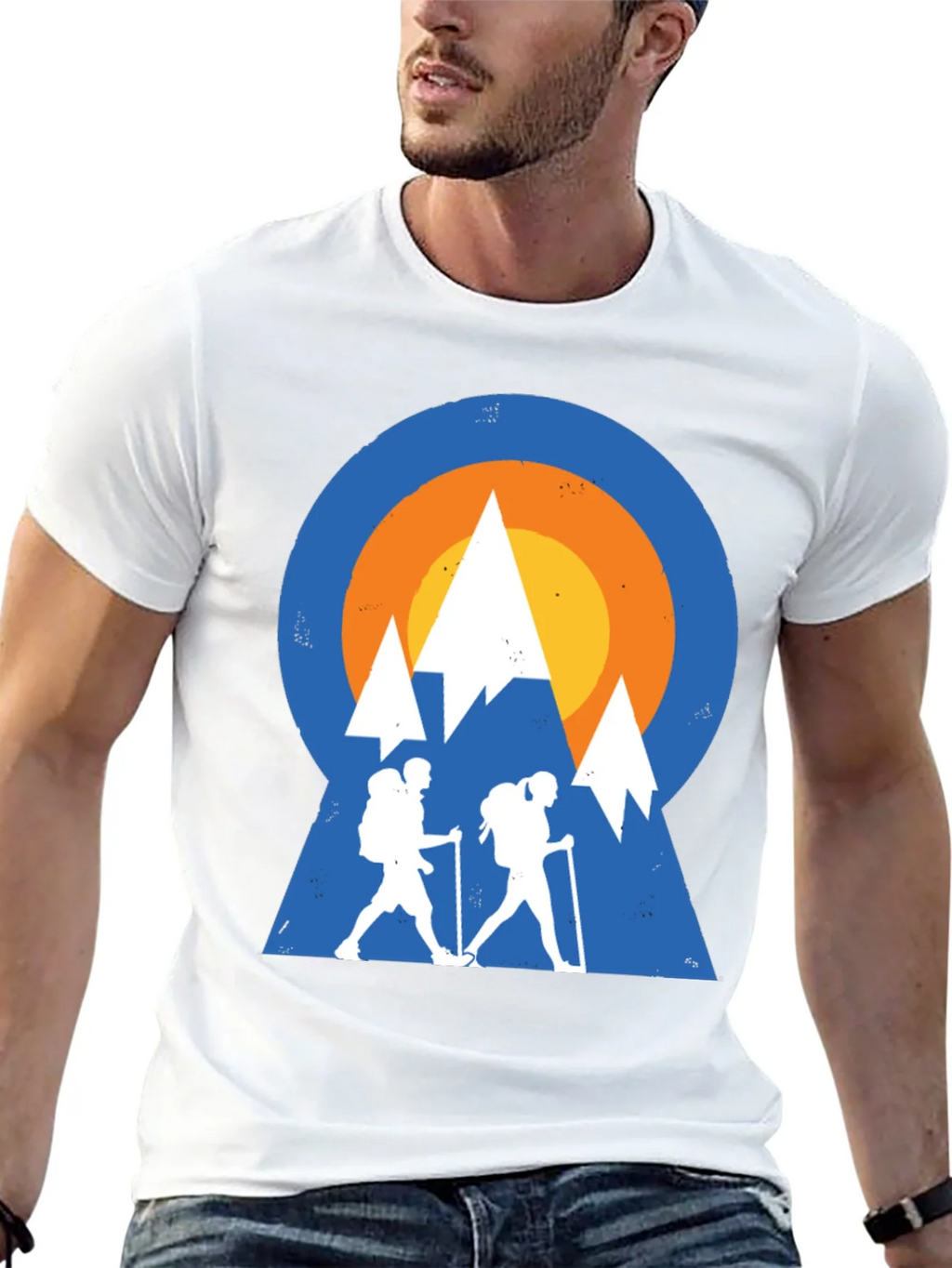 Mountain Hiking Graphic Tee - Adventure Ready
