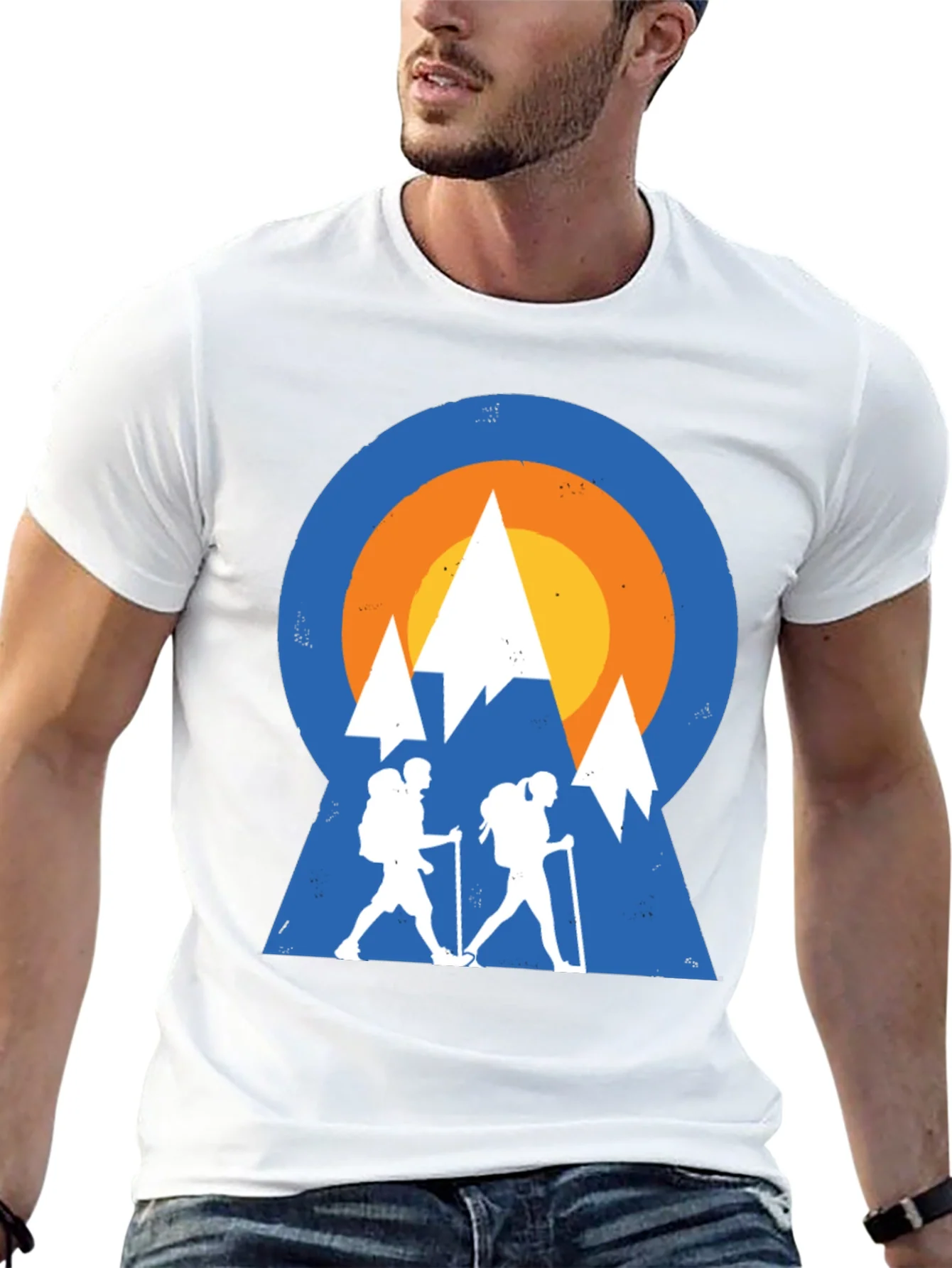 Mountain Hiking Graphic Tee - Adventure Ready