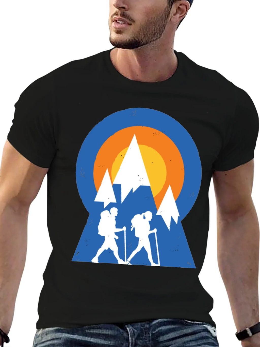 Mountain Hiking Graphic Tee - Adventure Ready