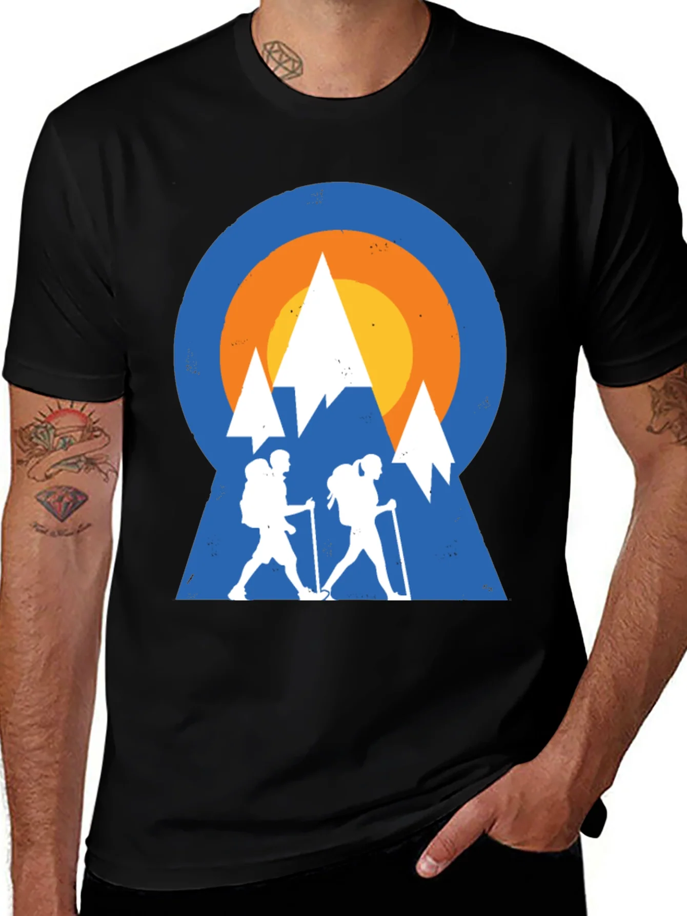 Mountain Hiking Graphic Tee - Adventure Ready