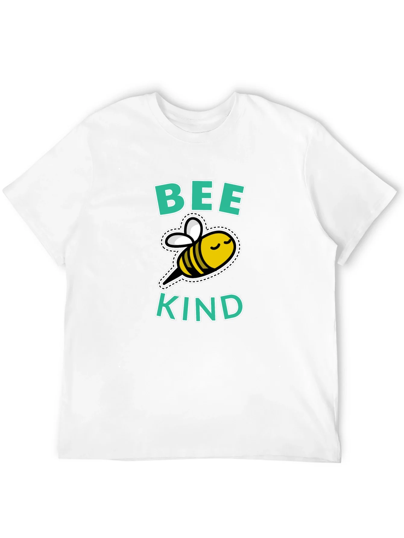 Bee Kind Graphic Tee - Black Cotton T-Shirt