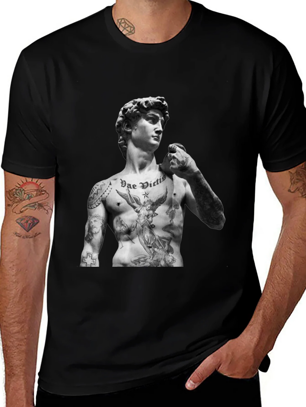 Tattooed David Statue T-Shirt