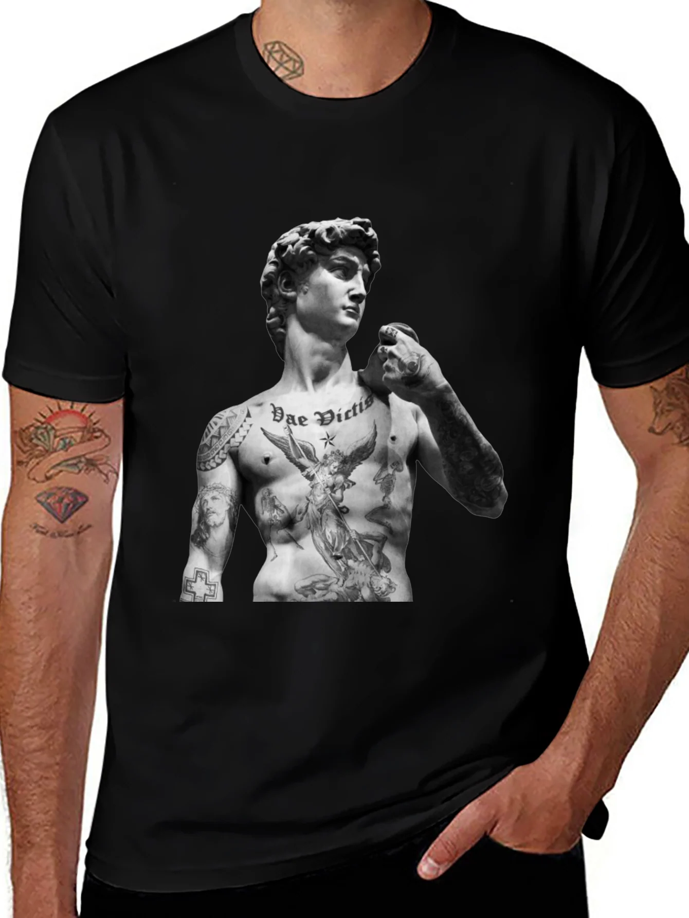 Tattooed David Statue T-Shirt