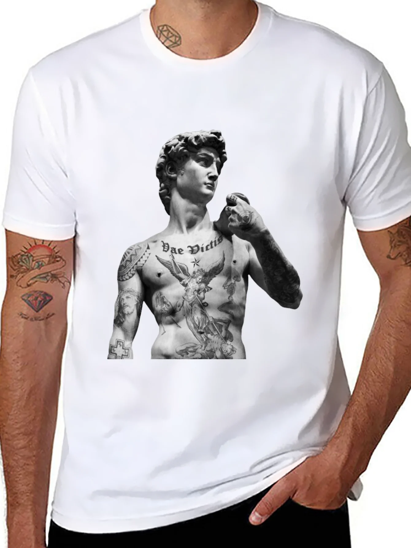 Tattooed David Statue T-Shirt