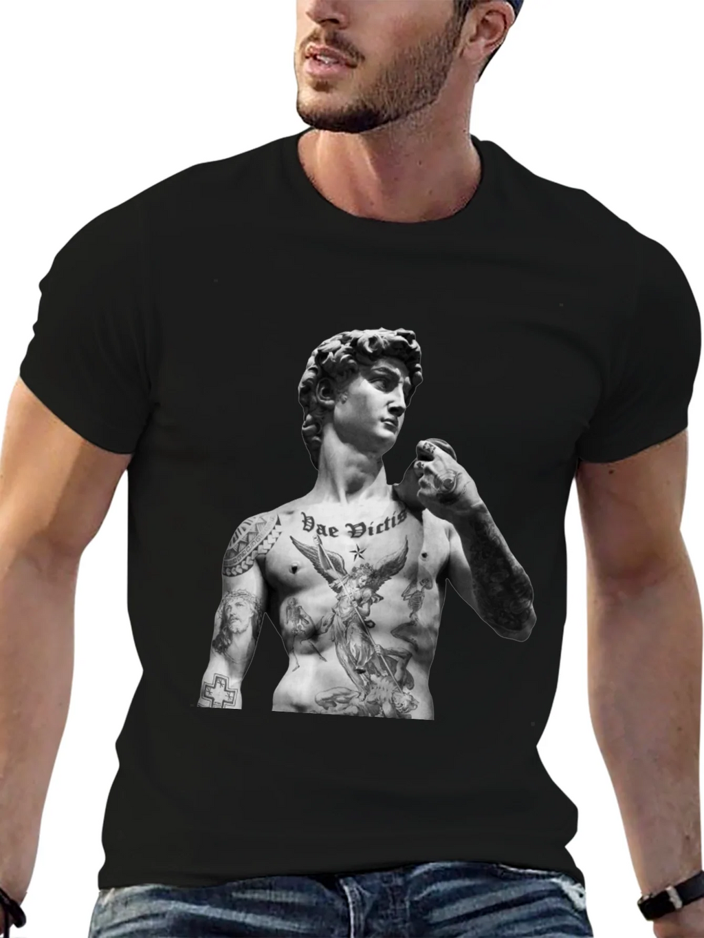 Tattooed David Statue T-Shirt