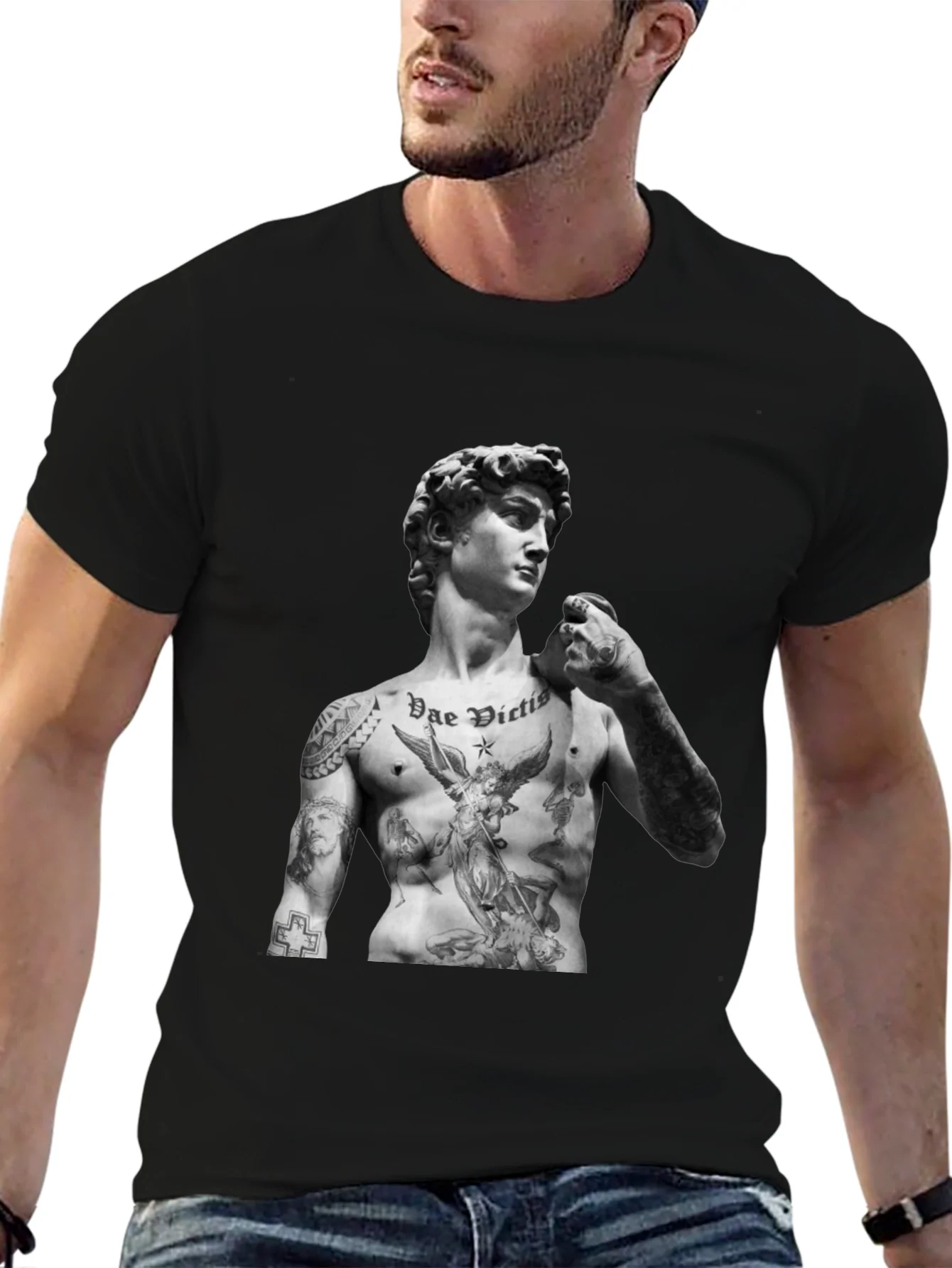 Tattooed David Statue T-Shirt
