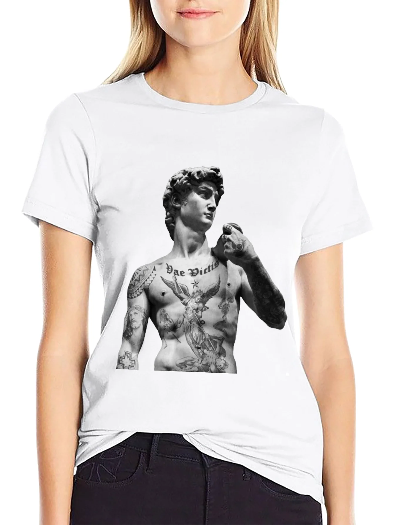 Tattooed David Statue T-Shirt