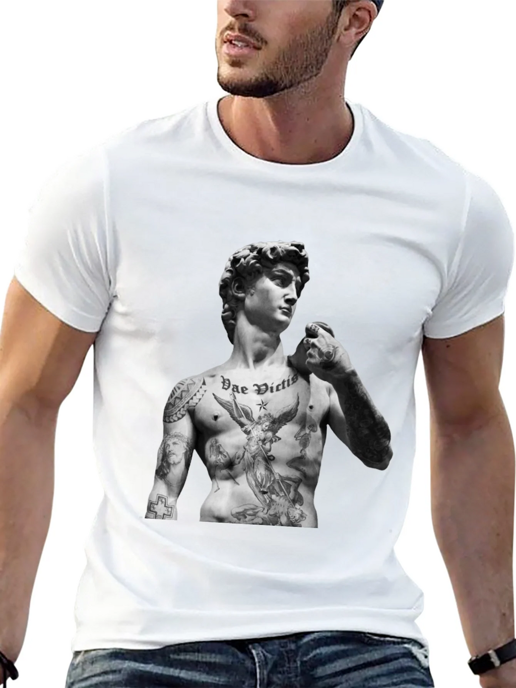 Tattooed David Statue T-Shirt