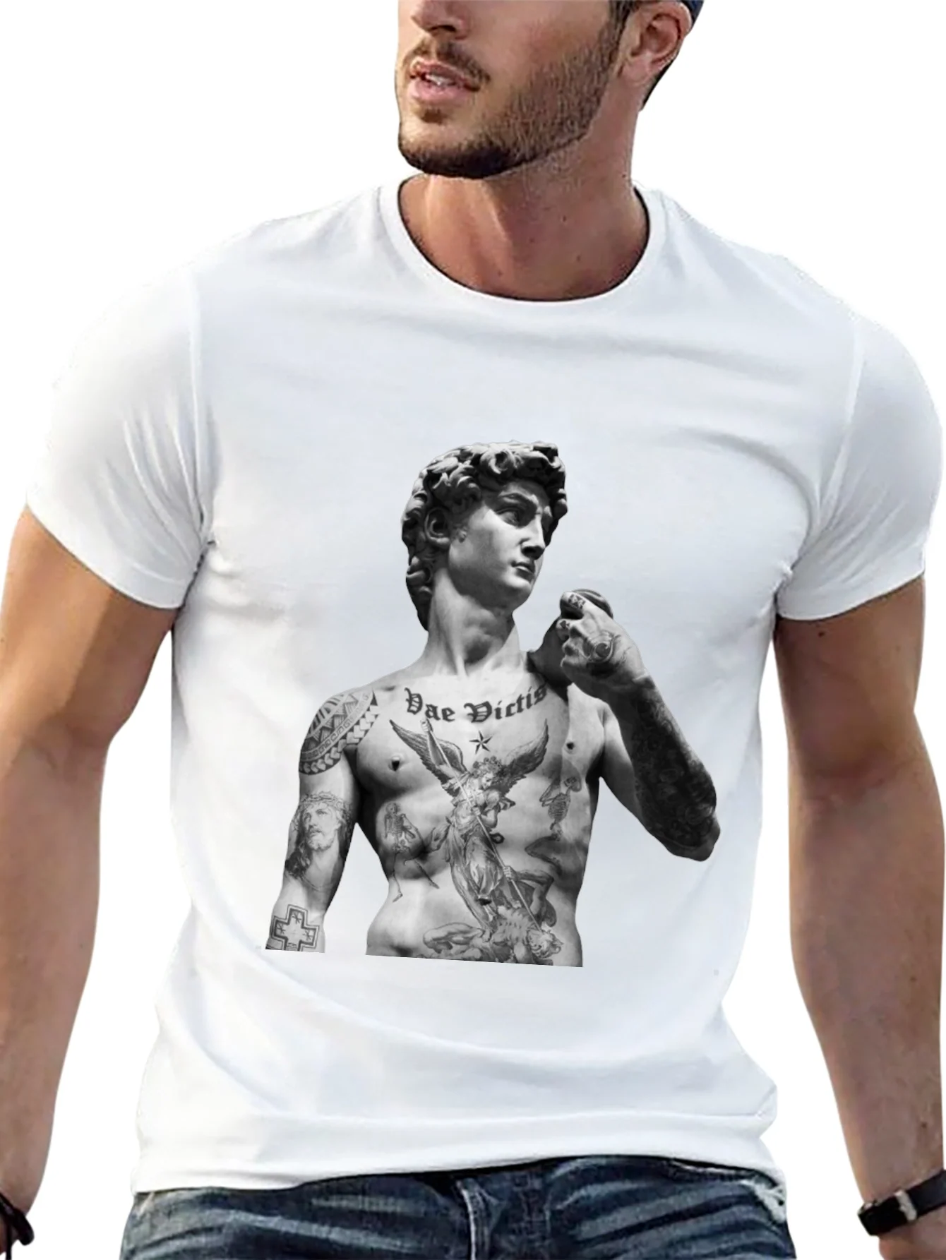 Tattooed David Statue T-Shirt