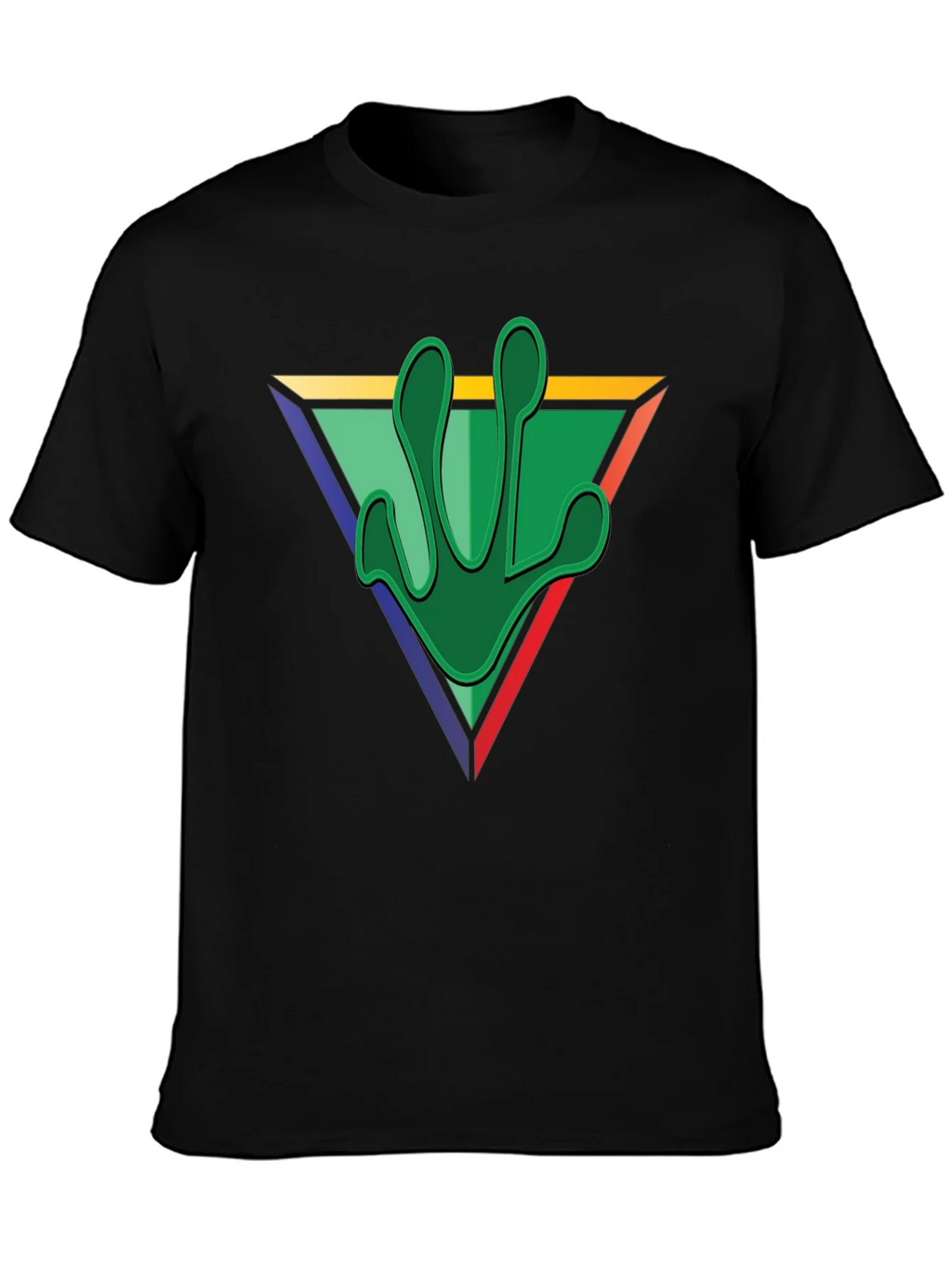 Frog Footprint Graphic Tee - Mens Black T-Shirt