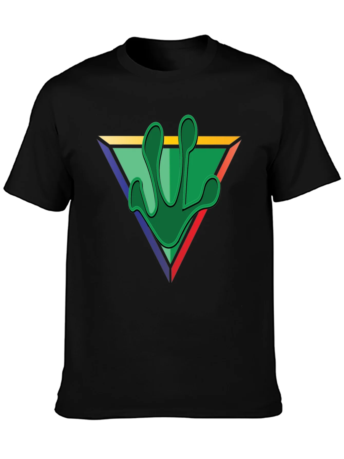 Frog Footprint Graphic Tee - Mens Black T-Shirt