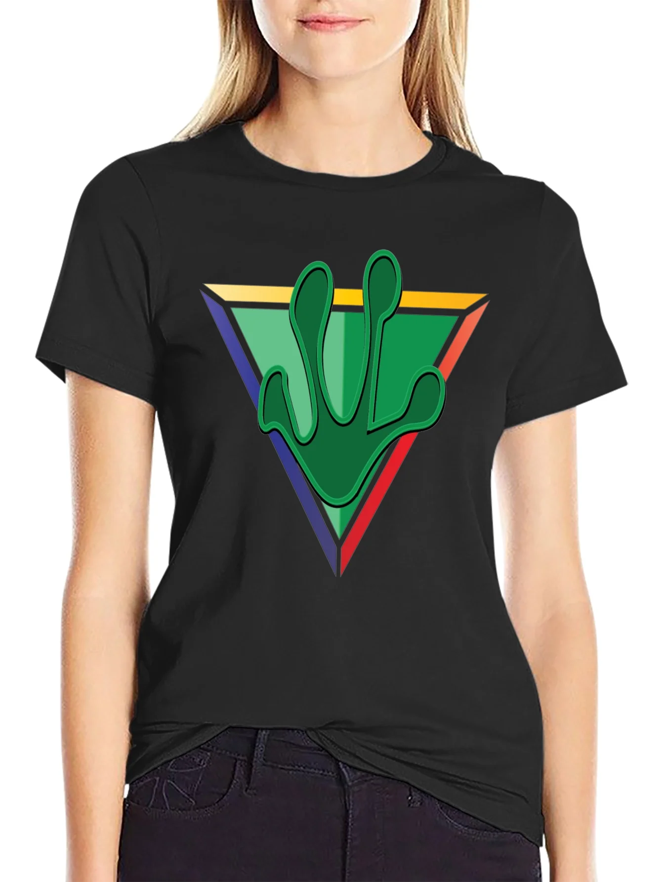Frog Footprint Graphic Tee - Mens Black T-Shirt