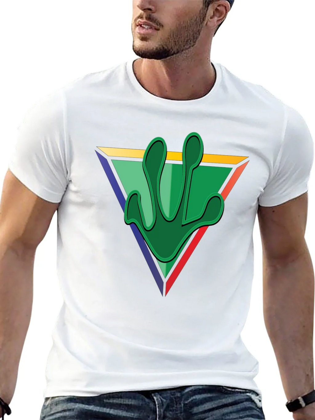 Frog Footprint Graphic Tee - Mens Black T-Shirt