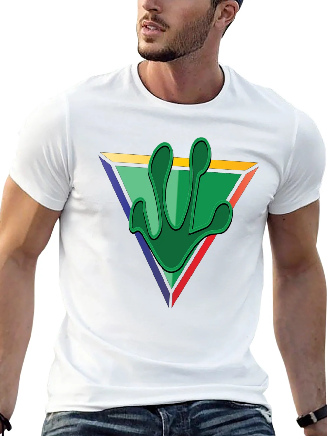Frog Footprint Graphic Tee - Mens Black T-Shirt