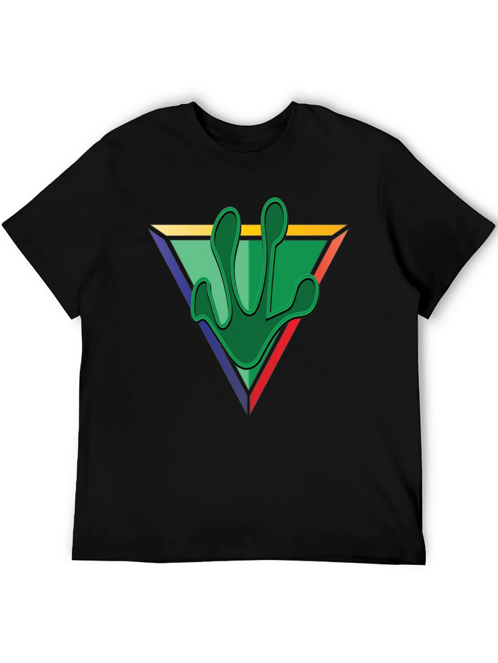 Frog Footprint Graphic Tee - Mens Black T-Shirt