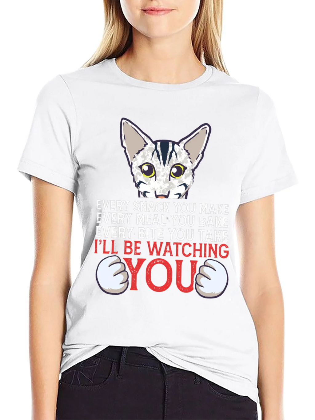 Every Snack You Make Cat Graphic Tee