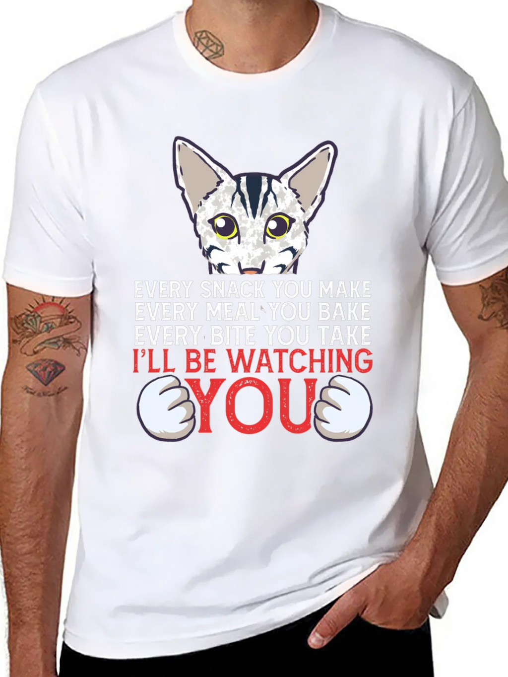 Every Snack You Make Cat Graphic Tee