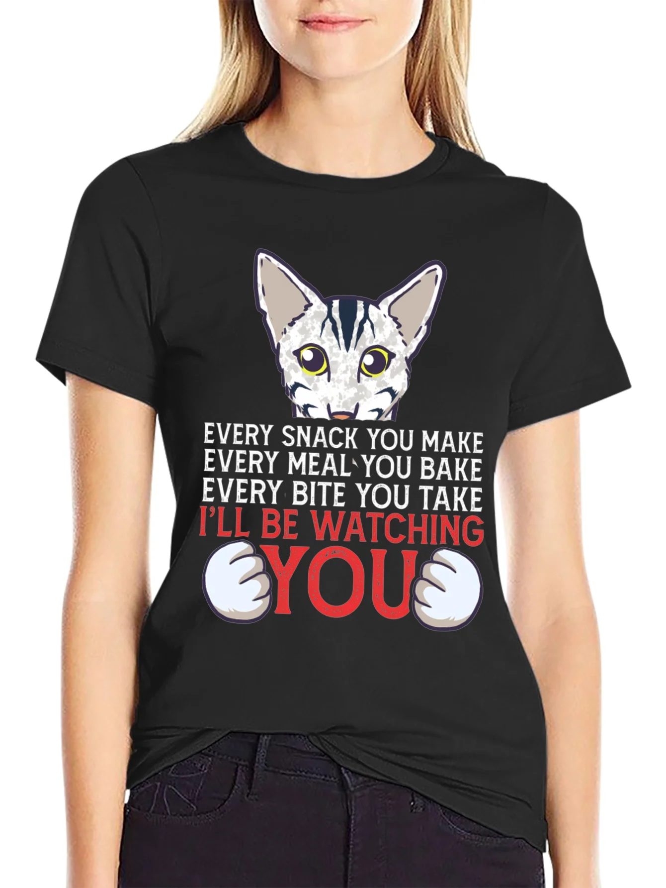Every Snack You Make Cat Graphic Tee