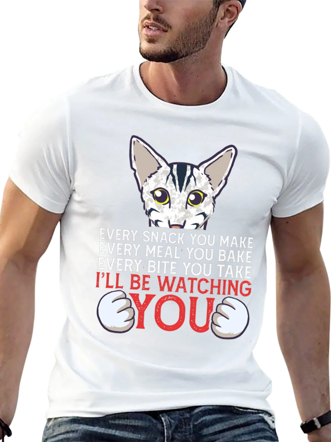 Every Snack You Make Cat Graphic Tee