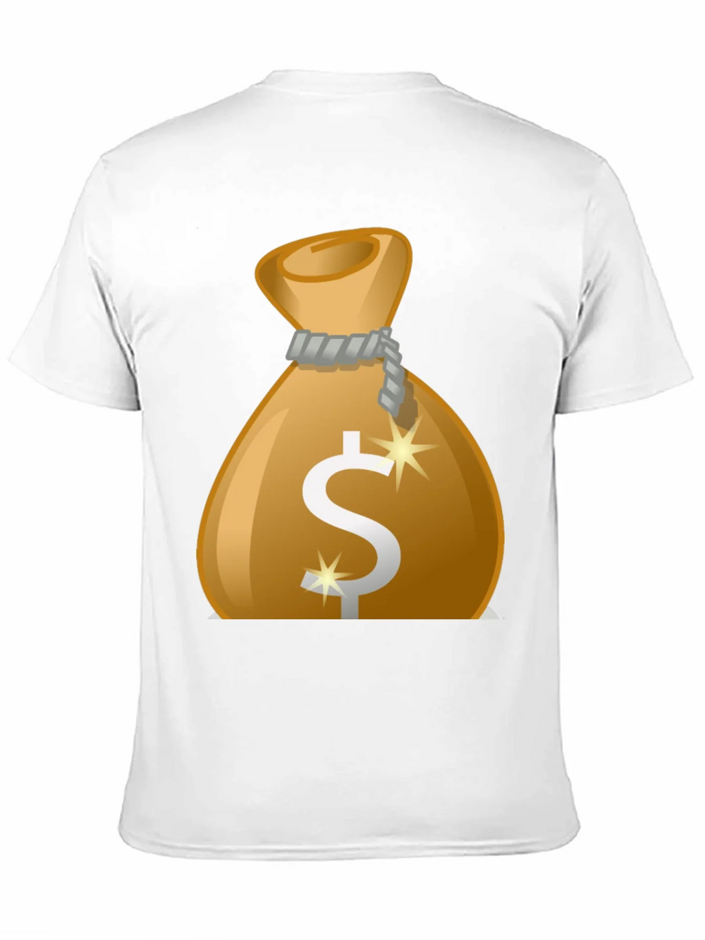 Money Bag Graphic Tee - Black Cotton T-Shirt