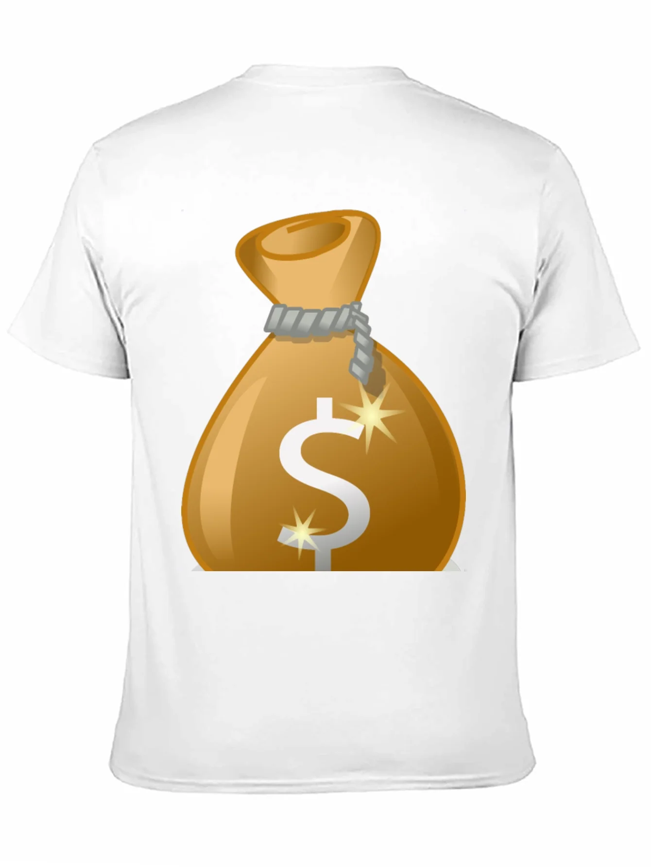 Money Bag Graphic Tee - Black Cotton T-Shirt