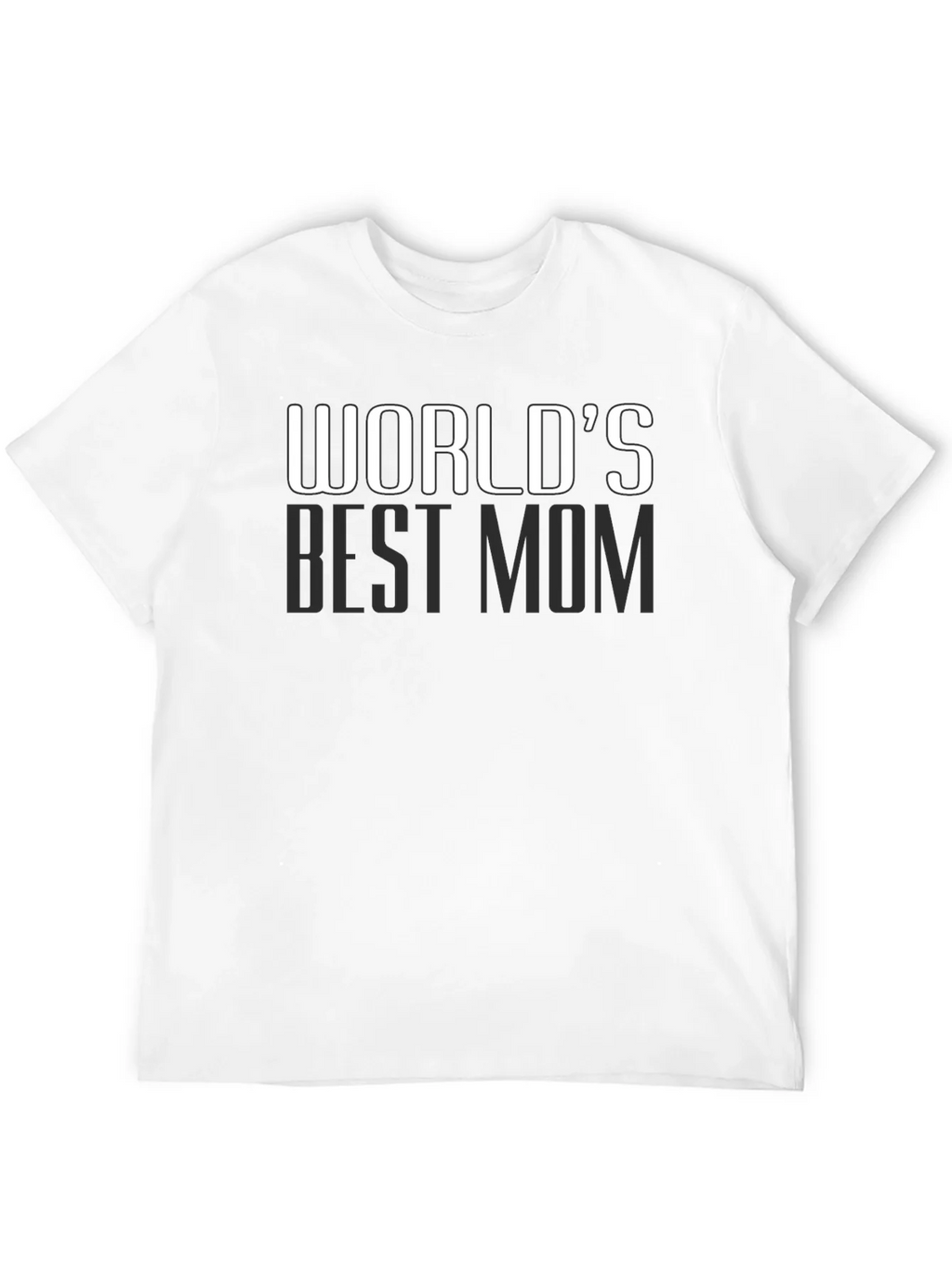 Worlds Best Mom T-Shirt - Black Cotton