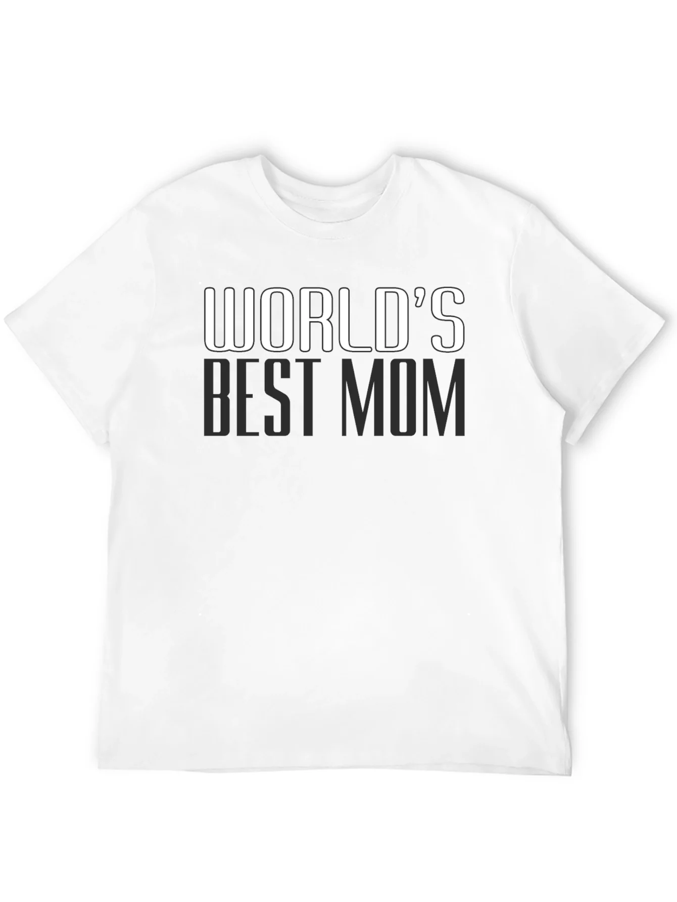 Worlds Best Mom T-Shirt - Black Cotton