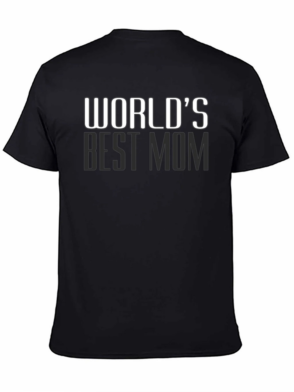 Worlds Best Mom T-Shirt - Black Cotton