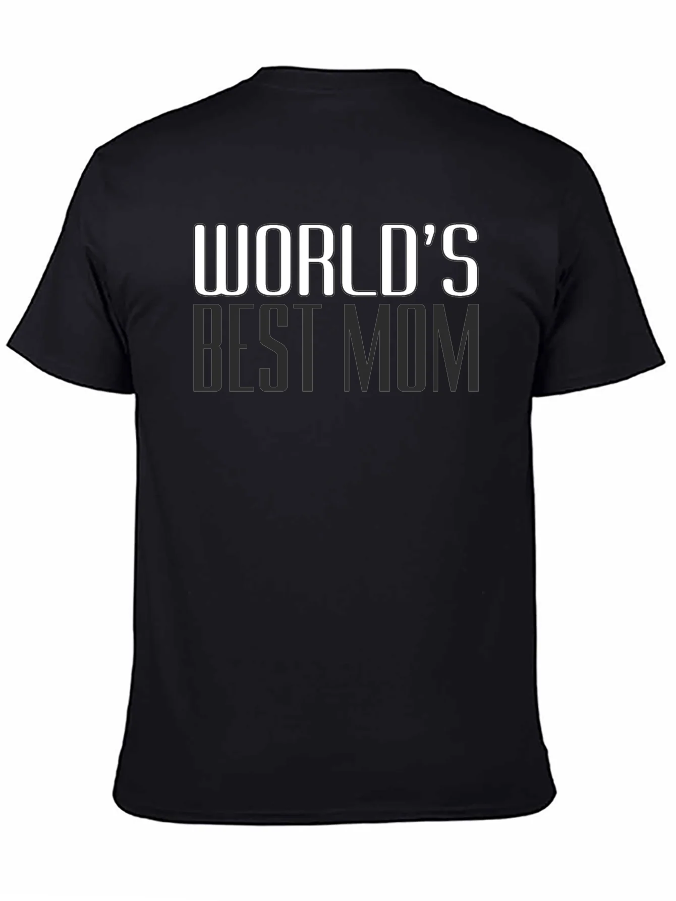 Worlds Best Mom T-Shirt - Black Cotton