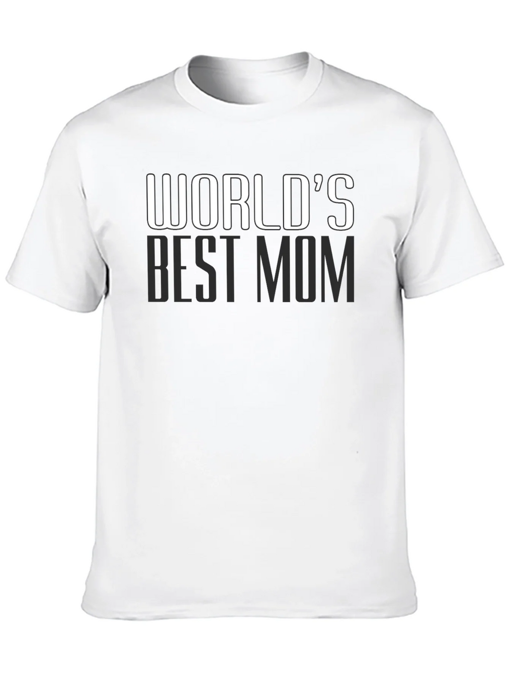 Worlds Best Mom T-Shirt - Black Cotton
